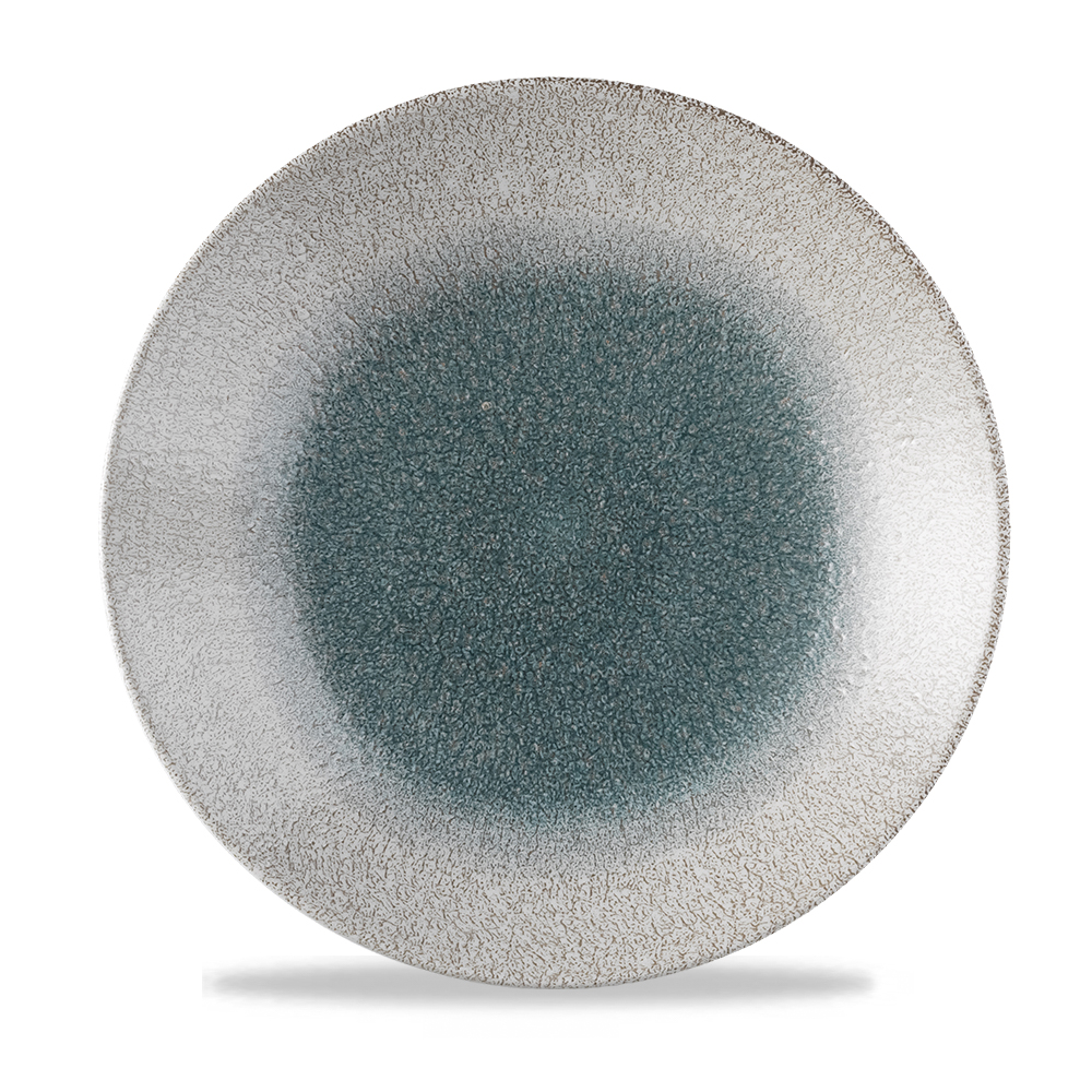Teller rund 28,8cm STUDIO PRINTS RAKU DUO Agate Topaz
