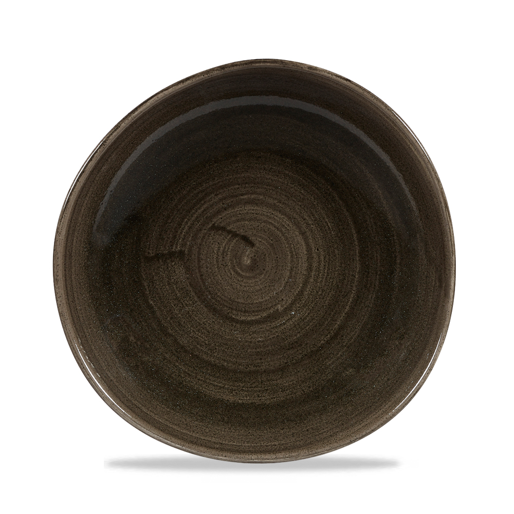 Teller Organic 26,4cm STONECAST PATINA iron black