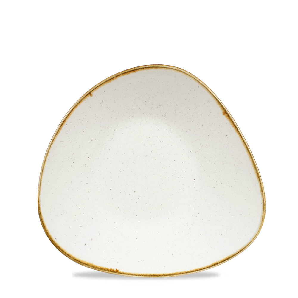Schale dreieckig 23,8x16cm STONECAST barley white