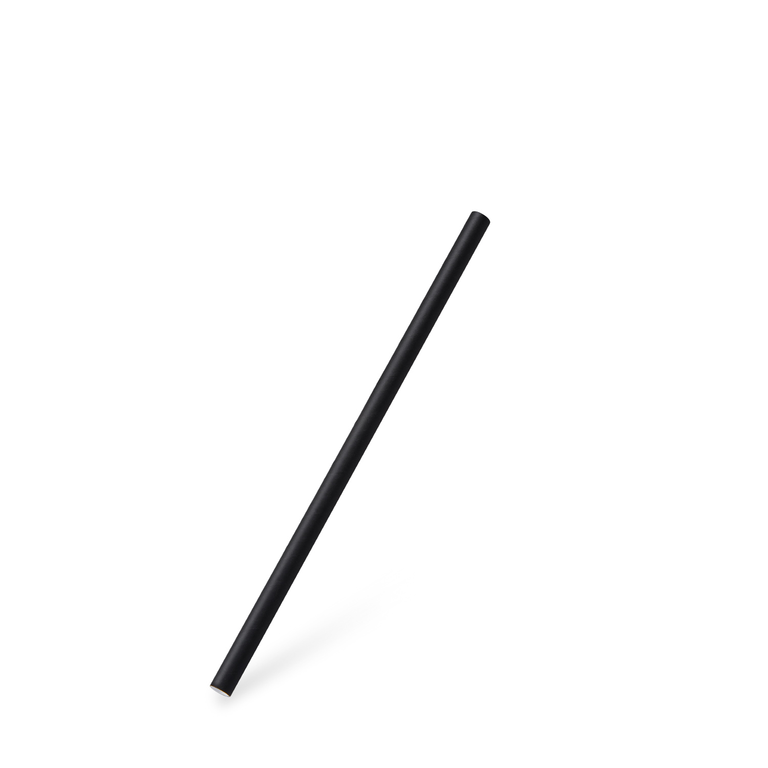 100 Stück Trinkhalm Papier JUMBO Ø8mm/20cm schwarz