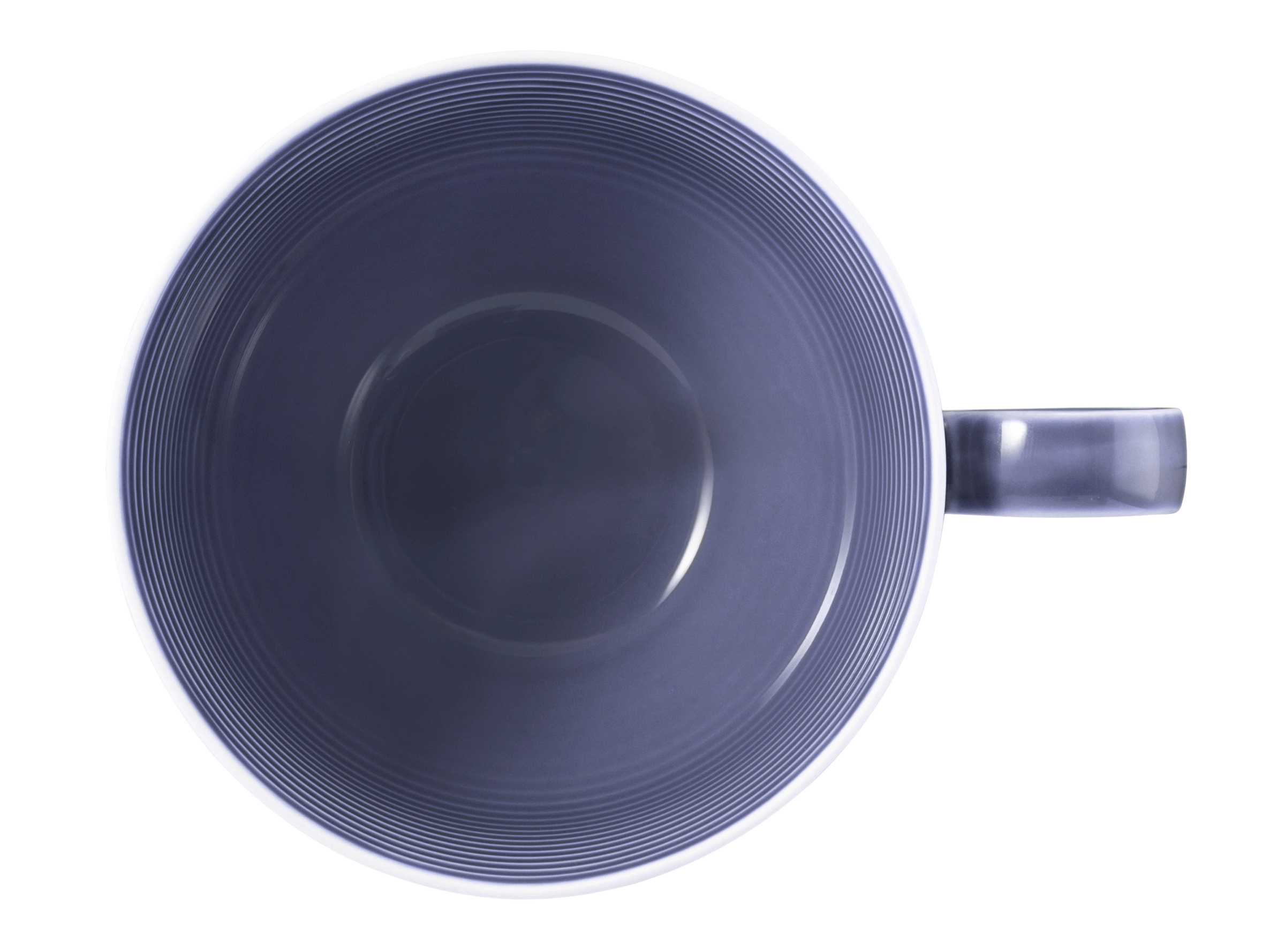 Milchkaffeetasse rund mit Relief 0,35l mit Relief BEAT fliederblau