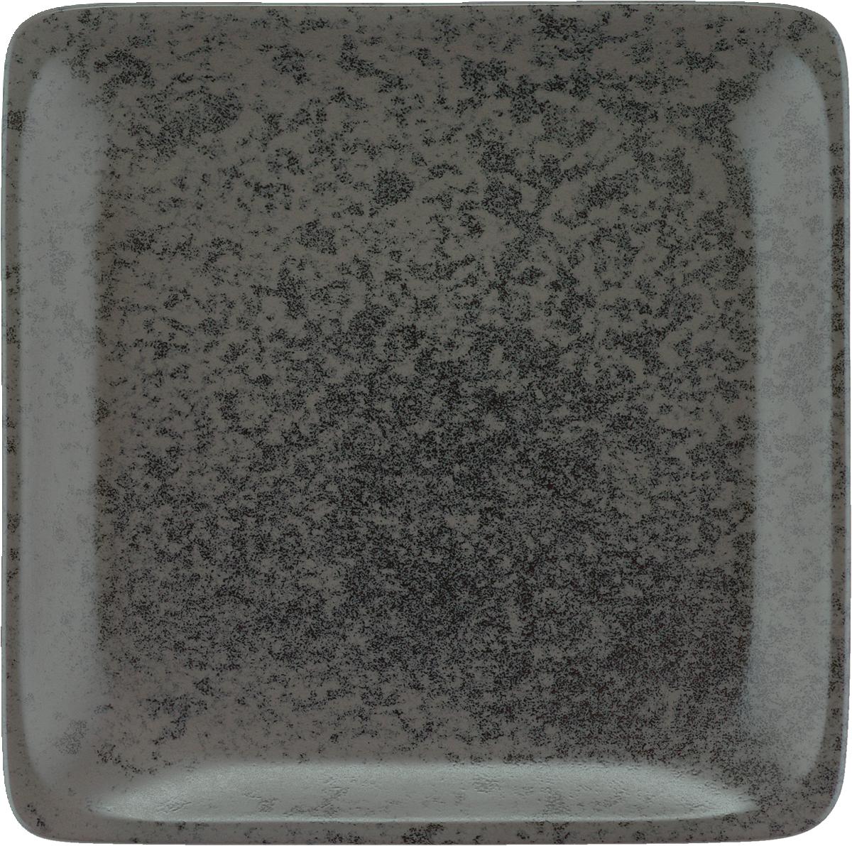 Teller flach quadratisch 19cm SANDSTONE BLACK