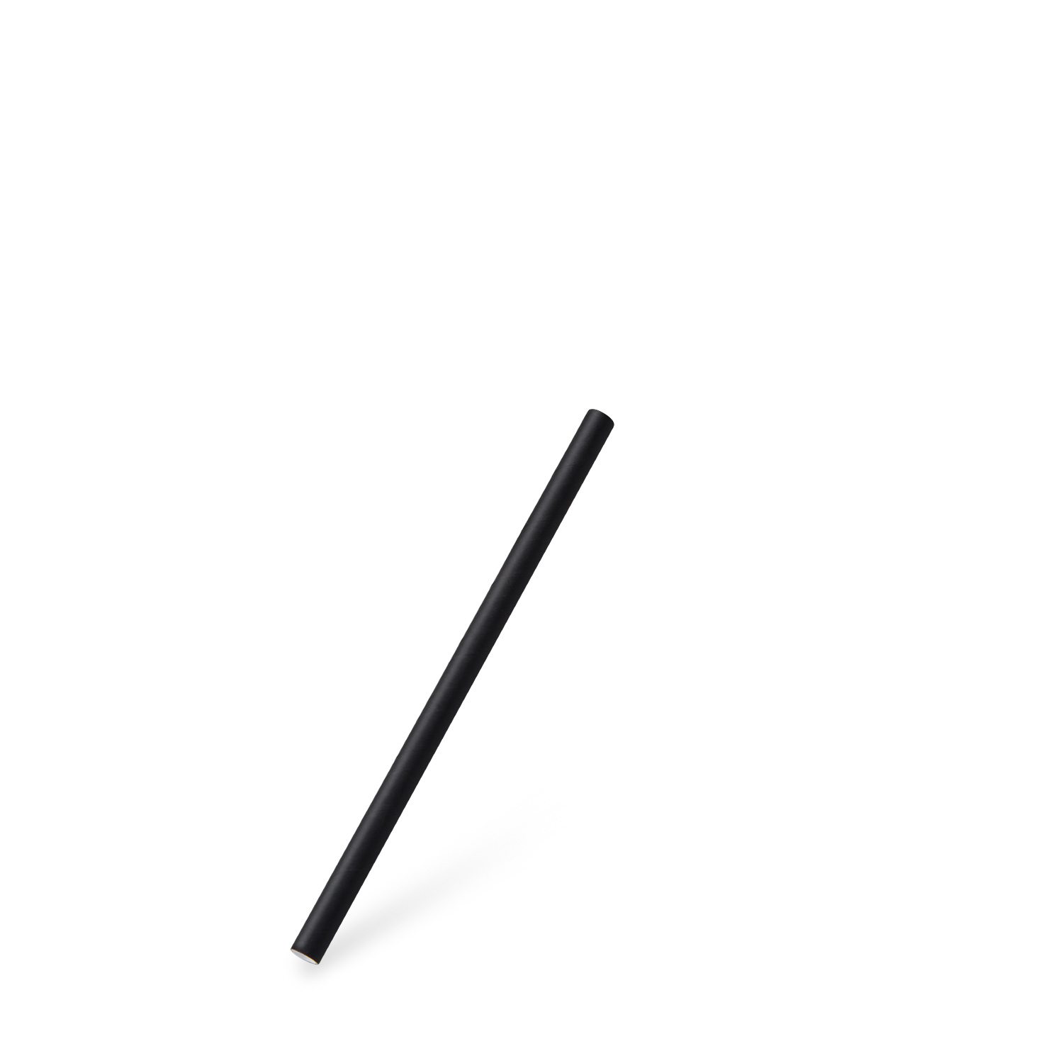100 Stück Trinkhalm Papier JUMBO Ø8mm/15cm schwarz