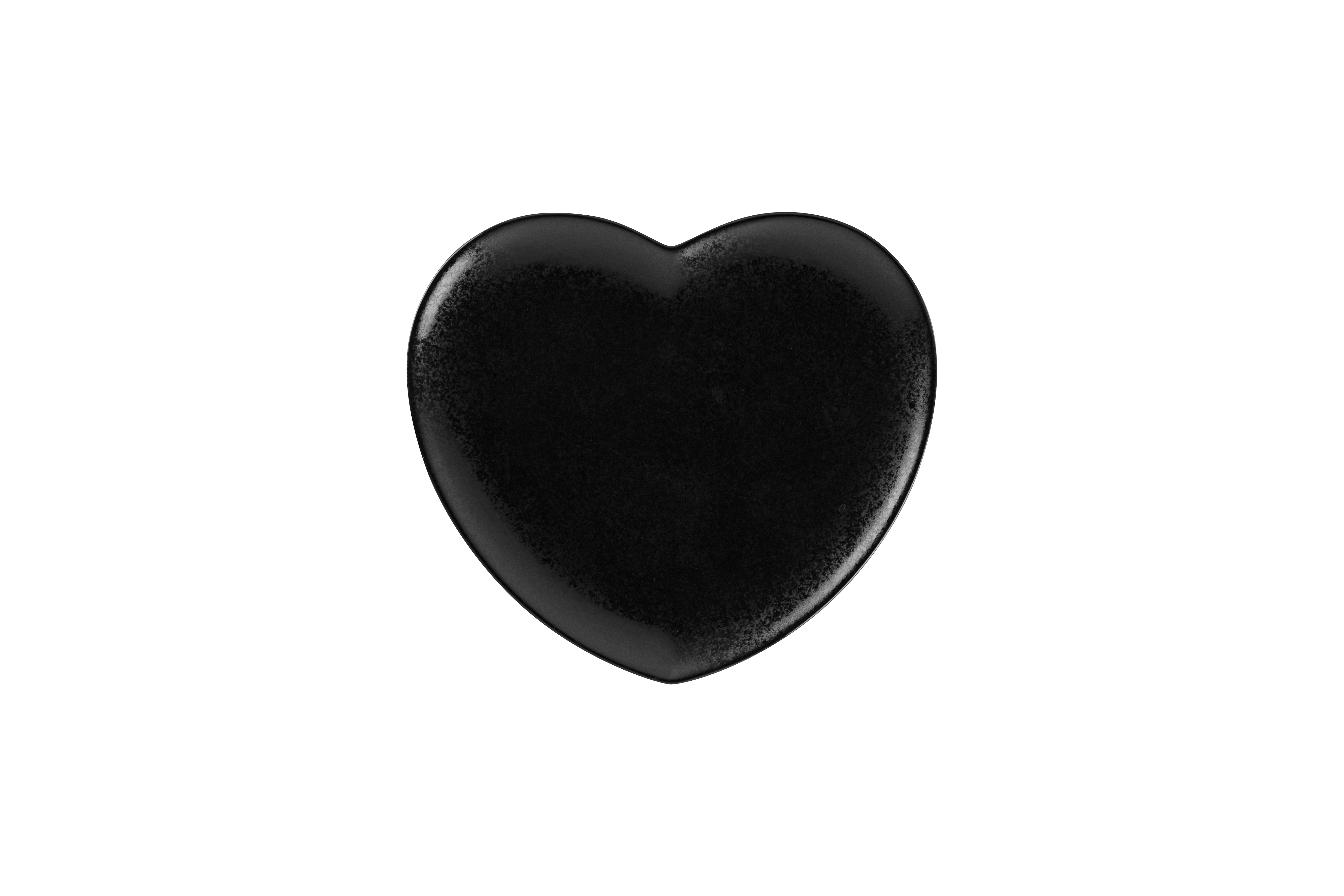 Teller flach coup 23x20,5x2,1cm CLICHÉ karbon black