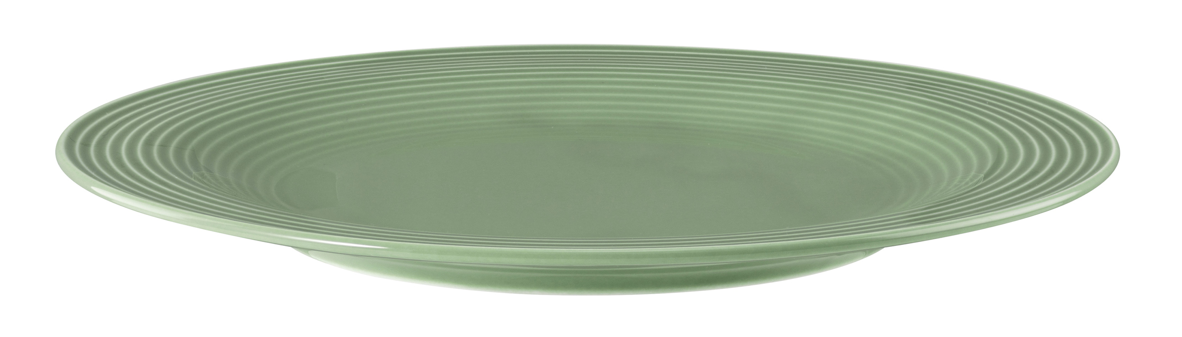 Teller rund mit Relief rund 23cm BEAT salbeigrün