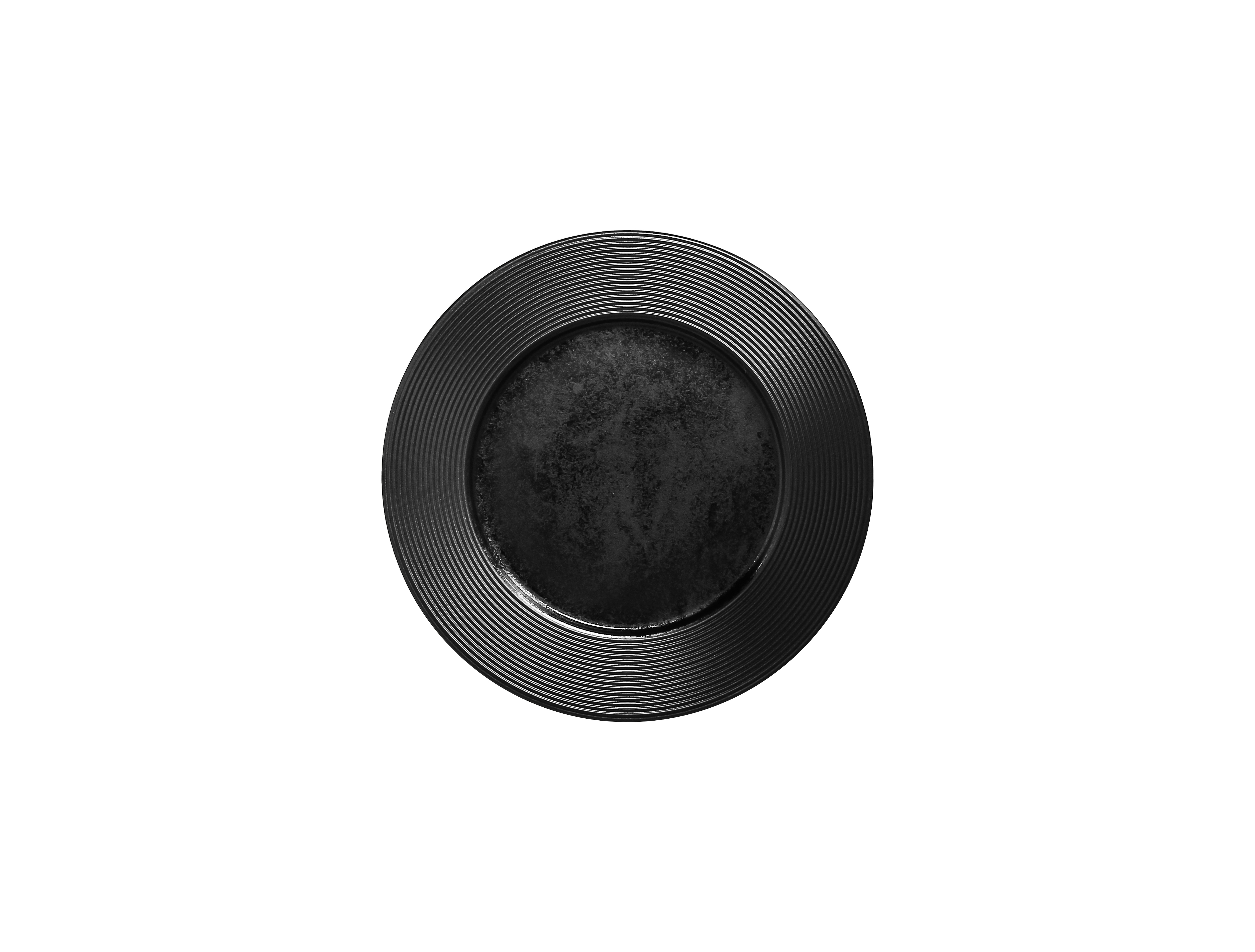 Teller flach Ø21,7cm H1,9cm EDGE black