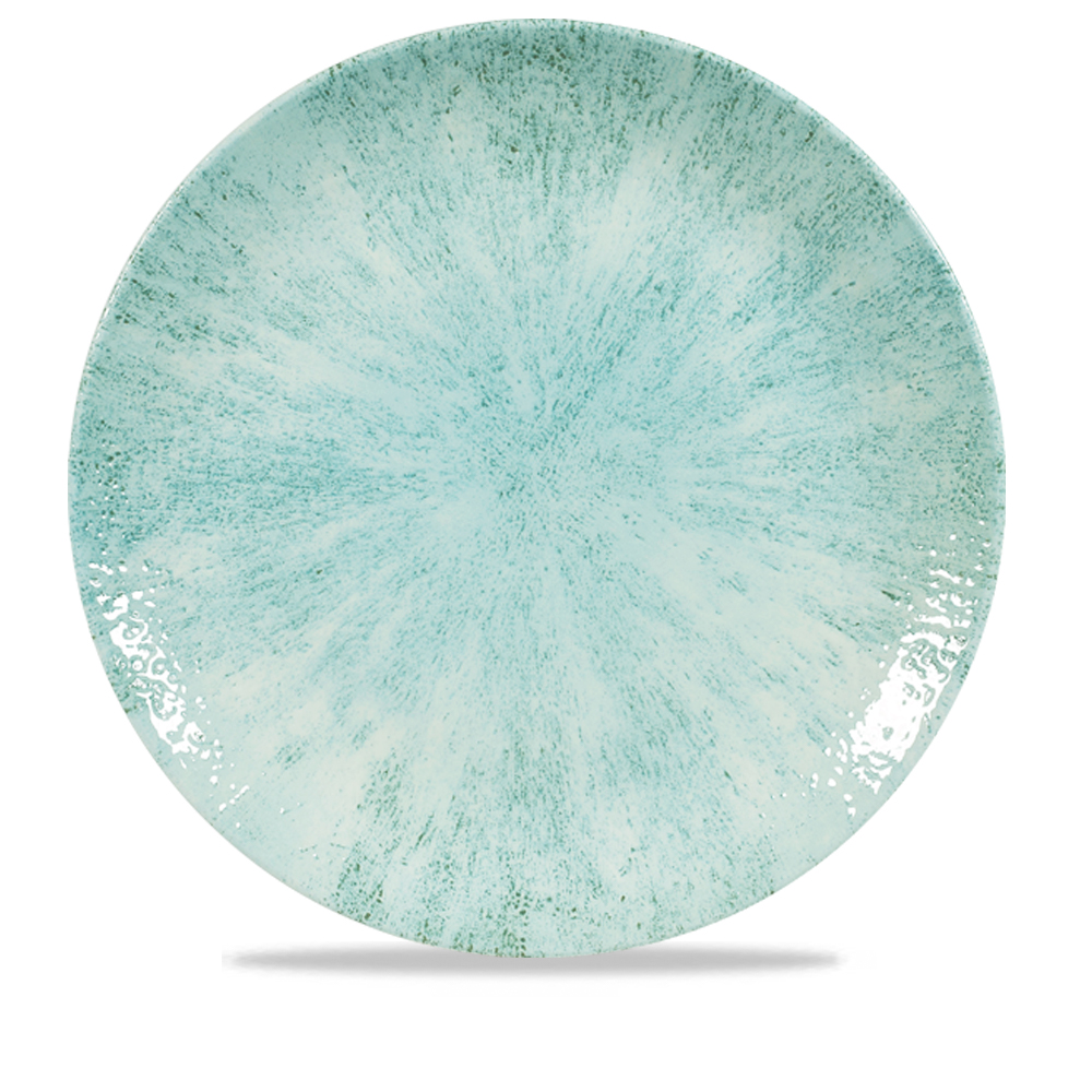 Teller flach coup 28,8cm STONE aquamarine