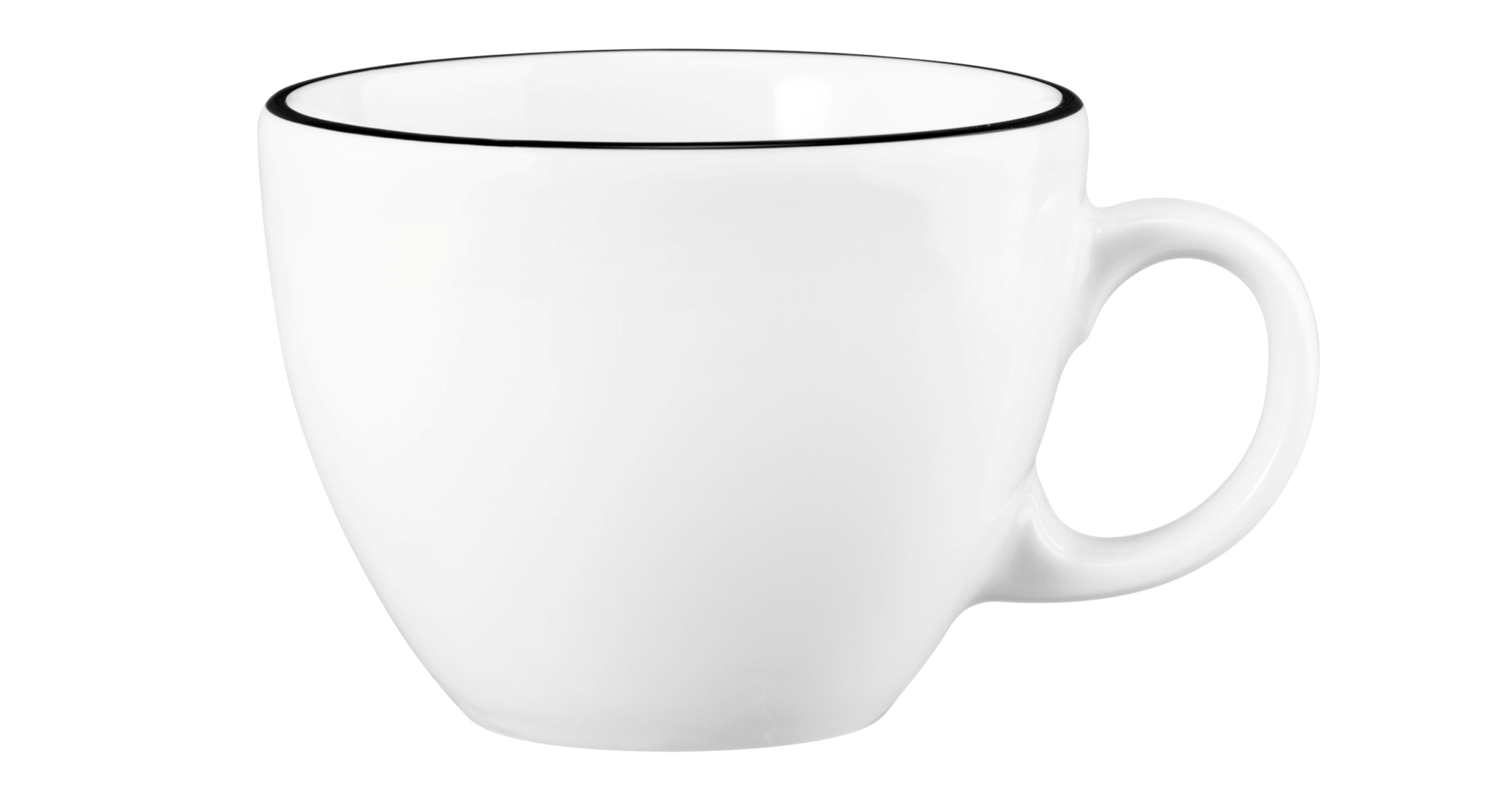 Cappuccinotasse MODERN LIFE BLACK LINE mit Farbband