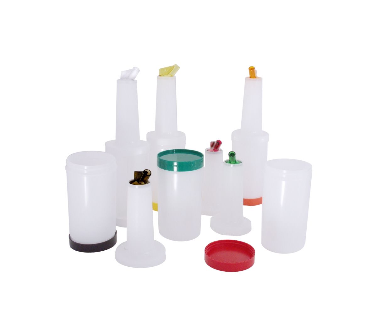 63754 Servierflasche/Speedbottle 1l H: 33,5cm Ø 9cm Deckel gelb