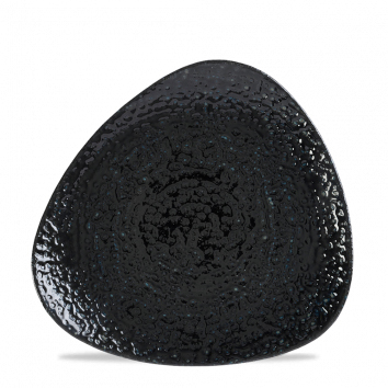 Teller dreieckig 22,9cm HOMESPUN CHROMA carbon