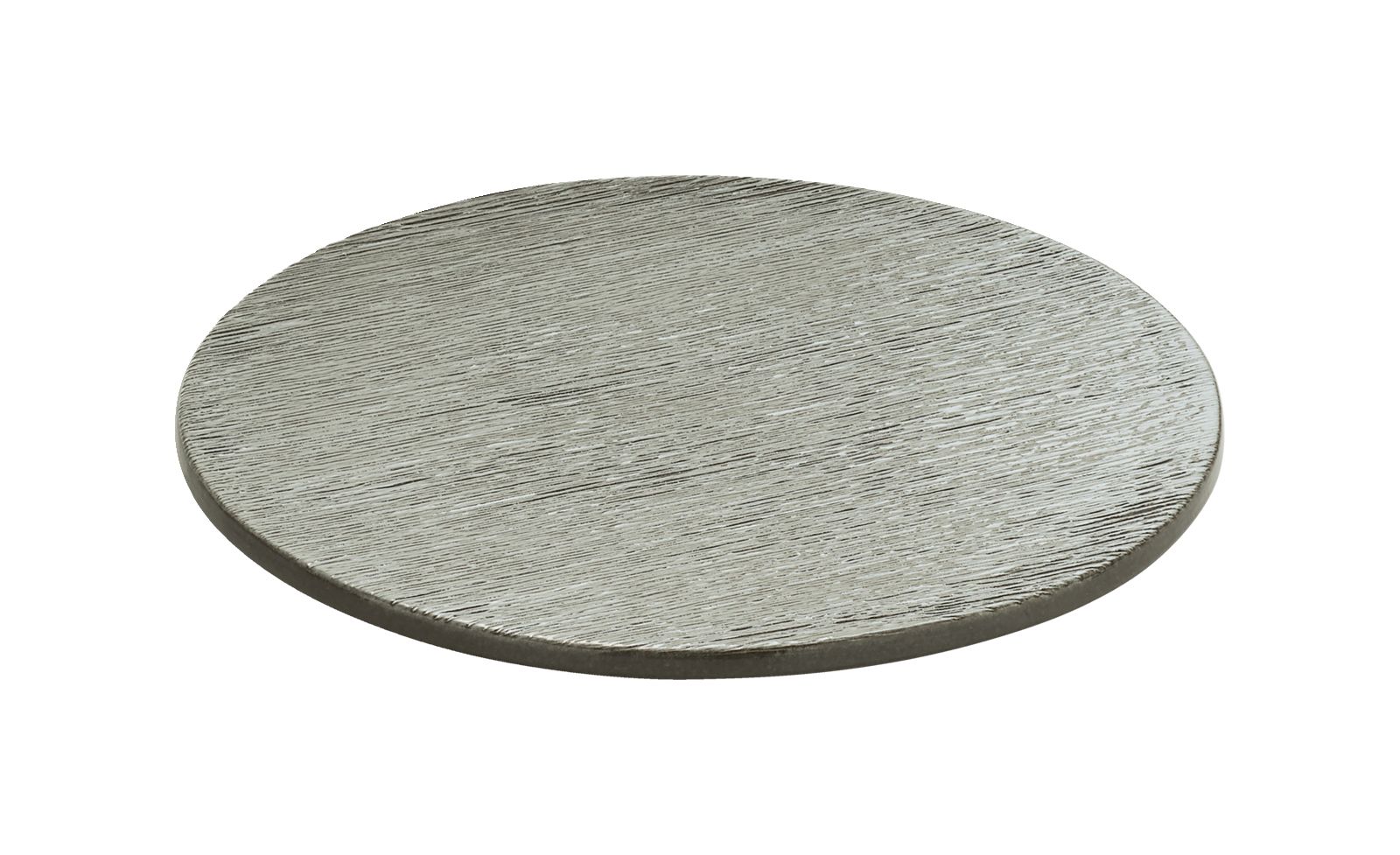 Teller flach rund coup Struktur 31cm BRUSH grau