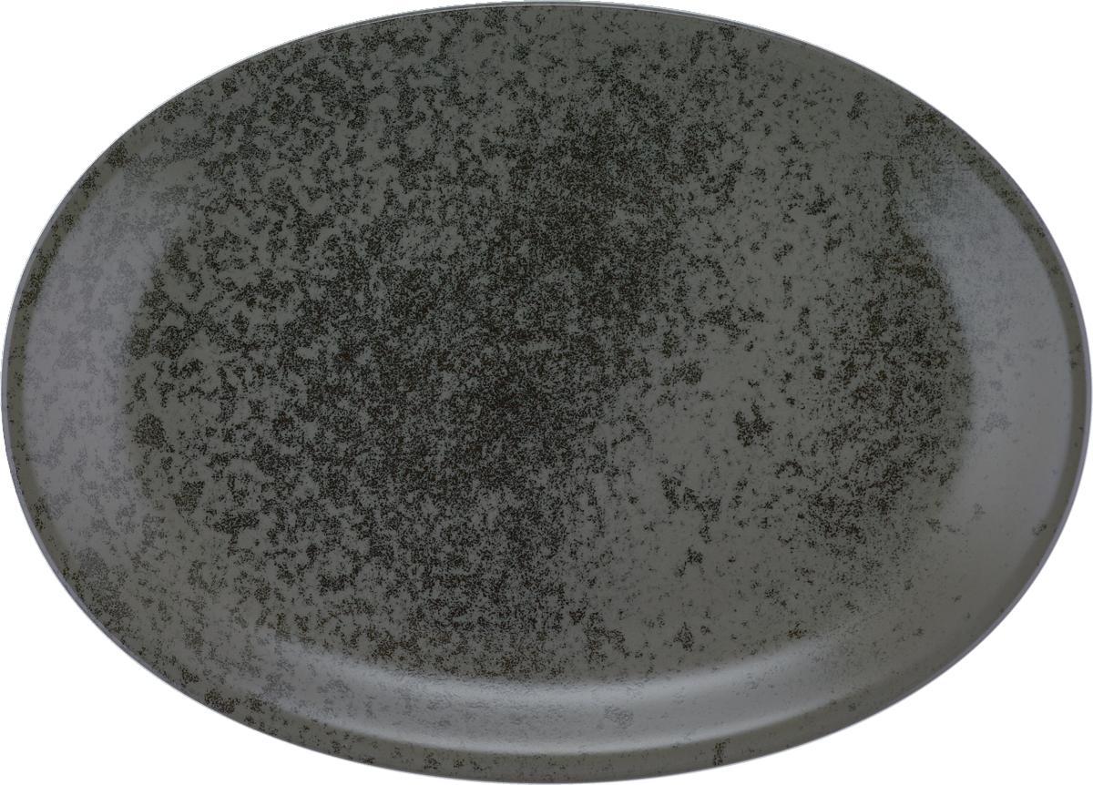 Platte oval 32x23cm SANDSTONE BLACK