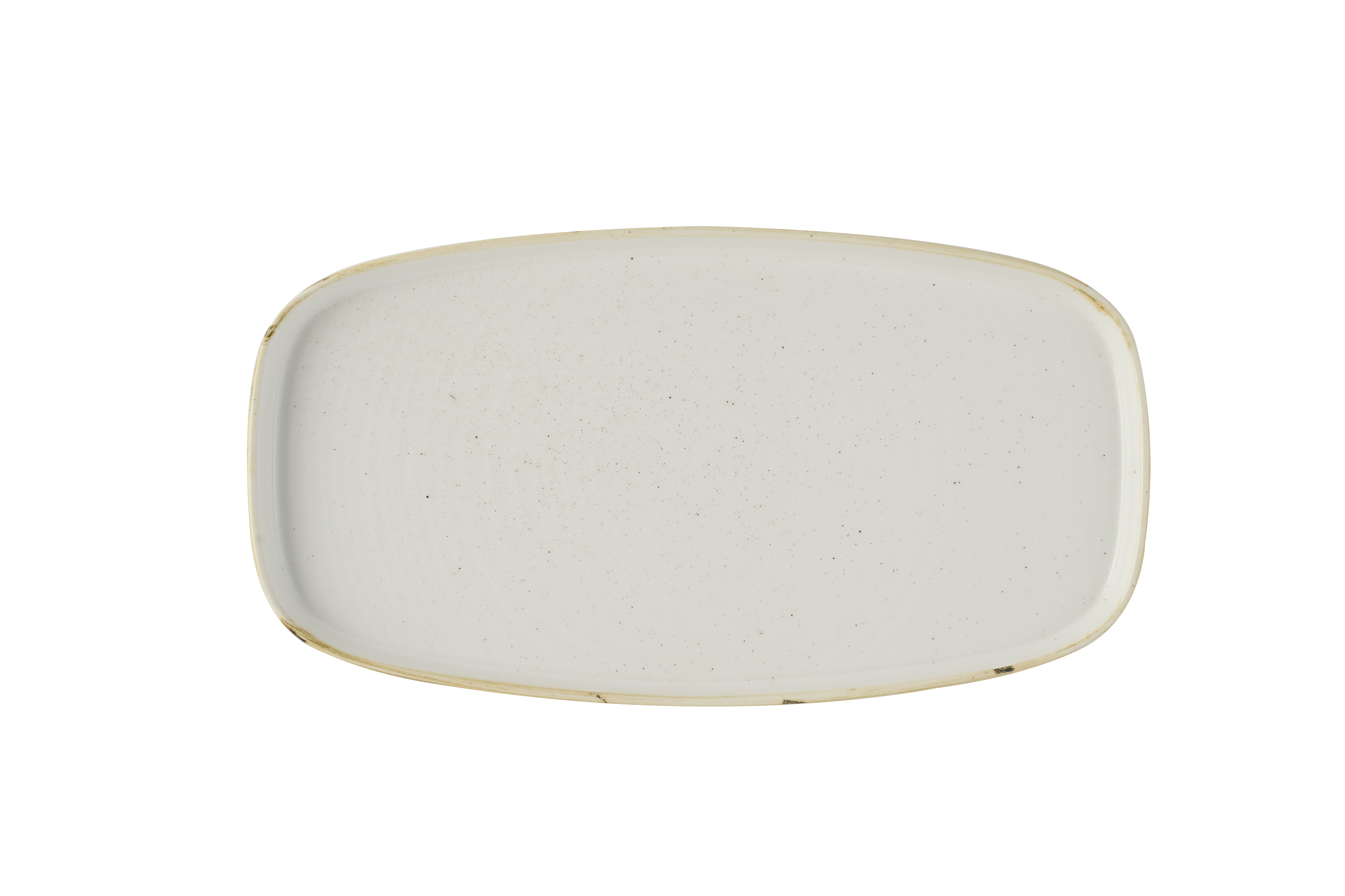 Platte eckig walled 30x15,4cm STONECAST barley white