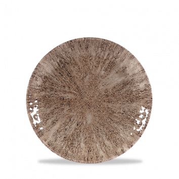 Teller flach coup 16,5cm STONECAST zircon brown
