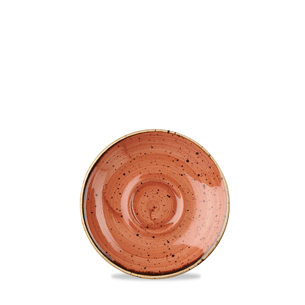 Espresso Untertasse 12cm STONECAST spiced orange