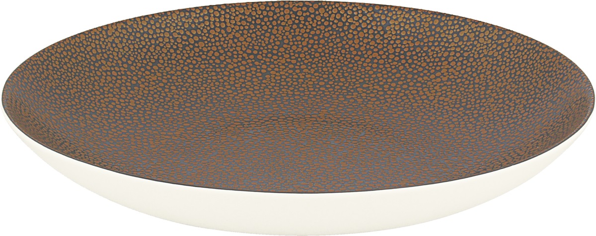 Teller tief rund coup 24cm PURITY PEARLS METALLIC gold
