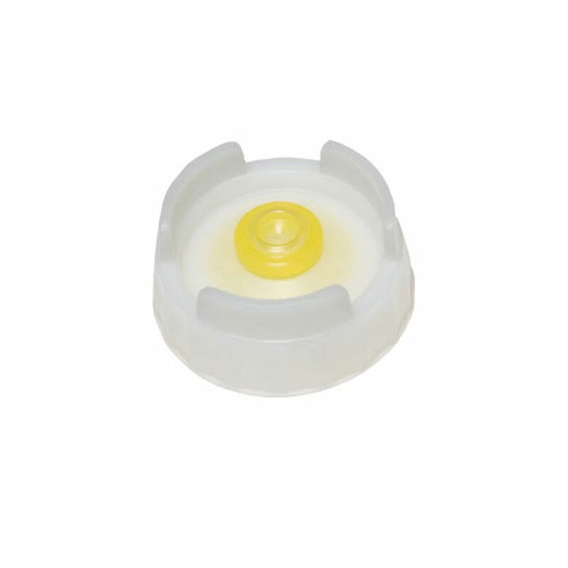 155574 6 Stück Deckel zu Flasche FIFO Silikonmembran gelb