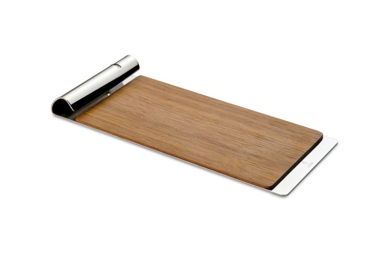 Besteckablageplatte Holz 190mm 6mm ATLANTIDA 18/10 ICE black