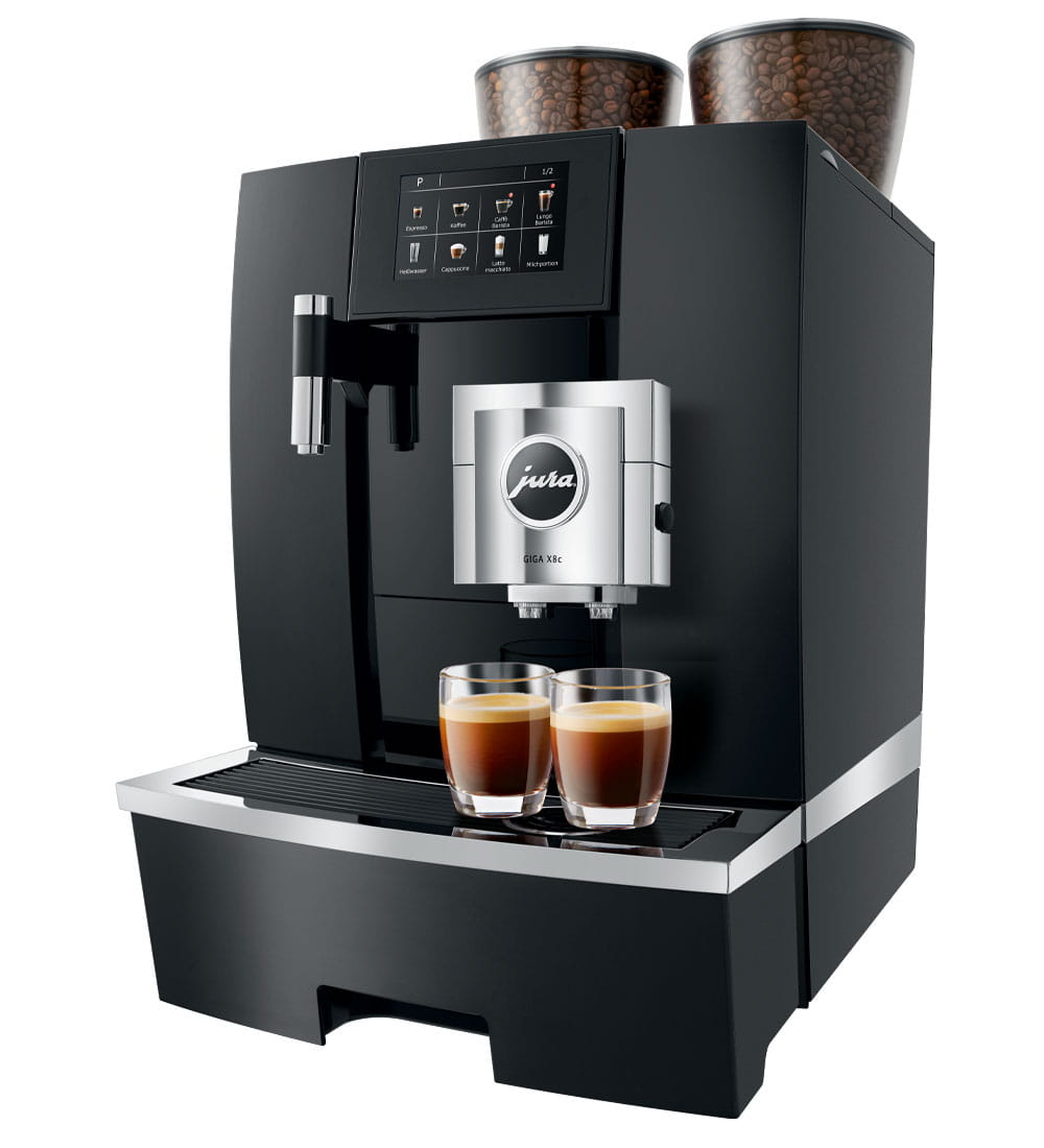 Kaffeevollautomat Festwasser JURA GIGA X8c Aluminium Black
