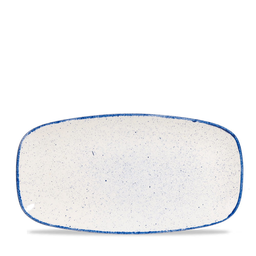 Platte Chef's rechteckig 35,5x18,9cm STONECAST HINTS indigo