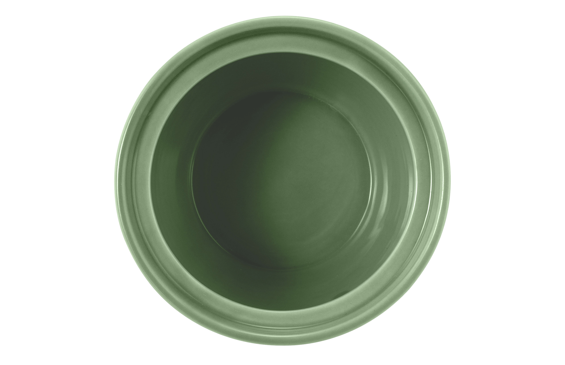 Zuckerdosen-Unterteil rund mit Relief 0,27l m.Relief BEAT salbeigrün