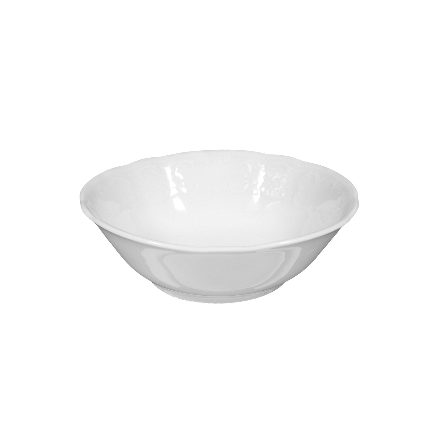 27609St6B1Po4GUGbk Schale rund 15cm SALZBURG weiß