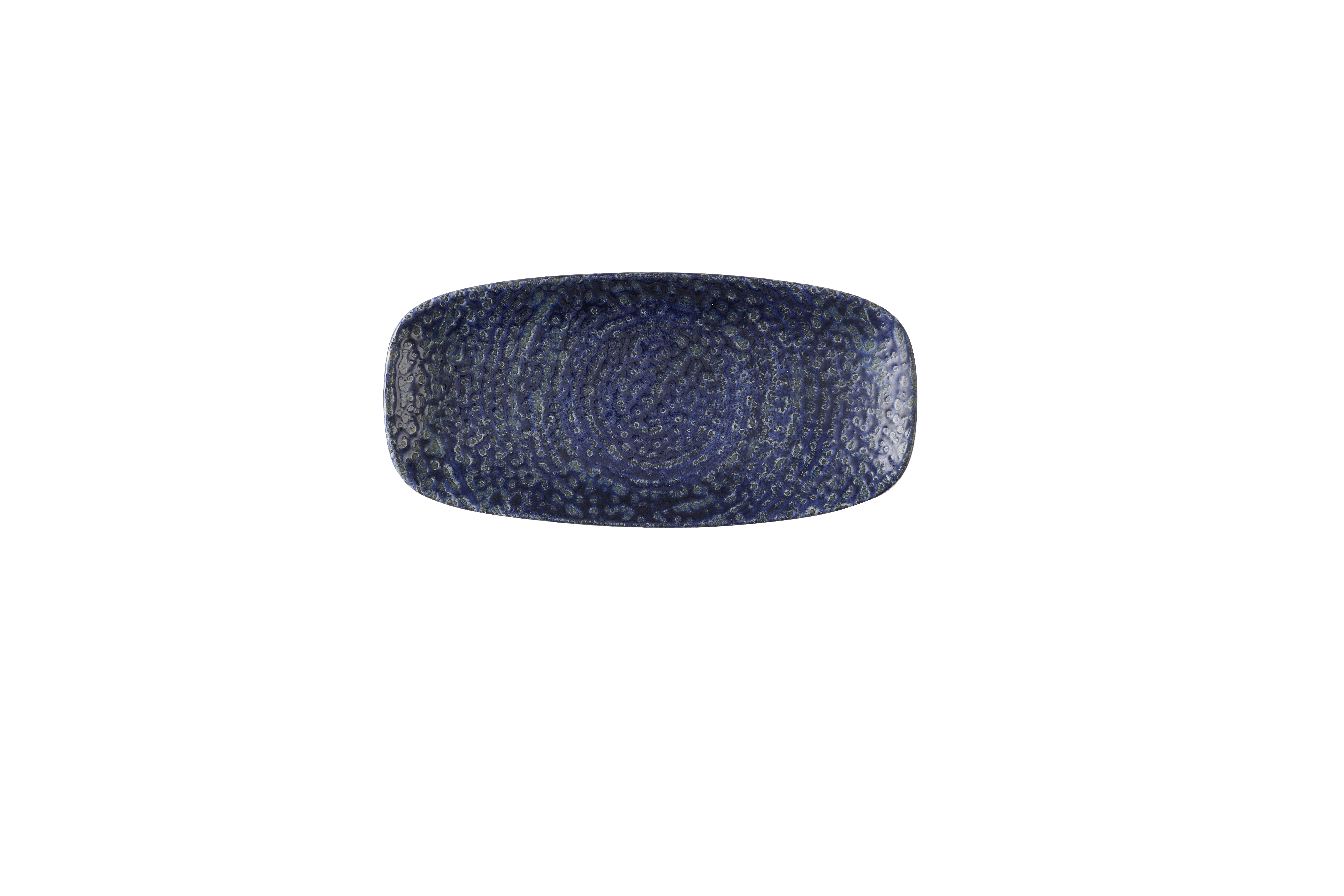 Platte oblong rechteckig 26,9x12,7cm HOMESPUN CHROMA twilight