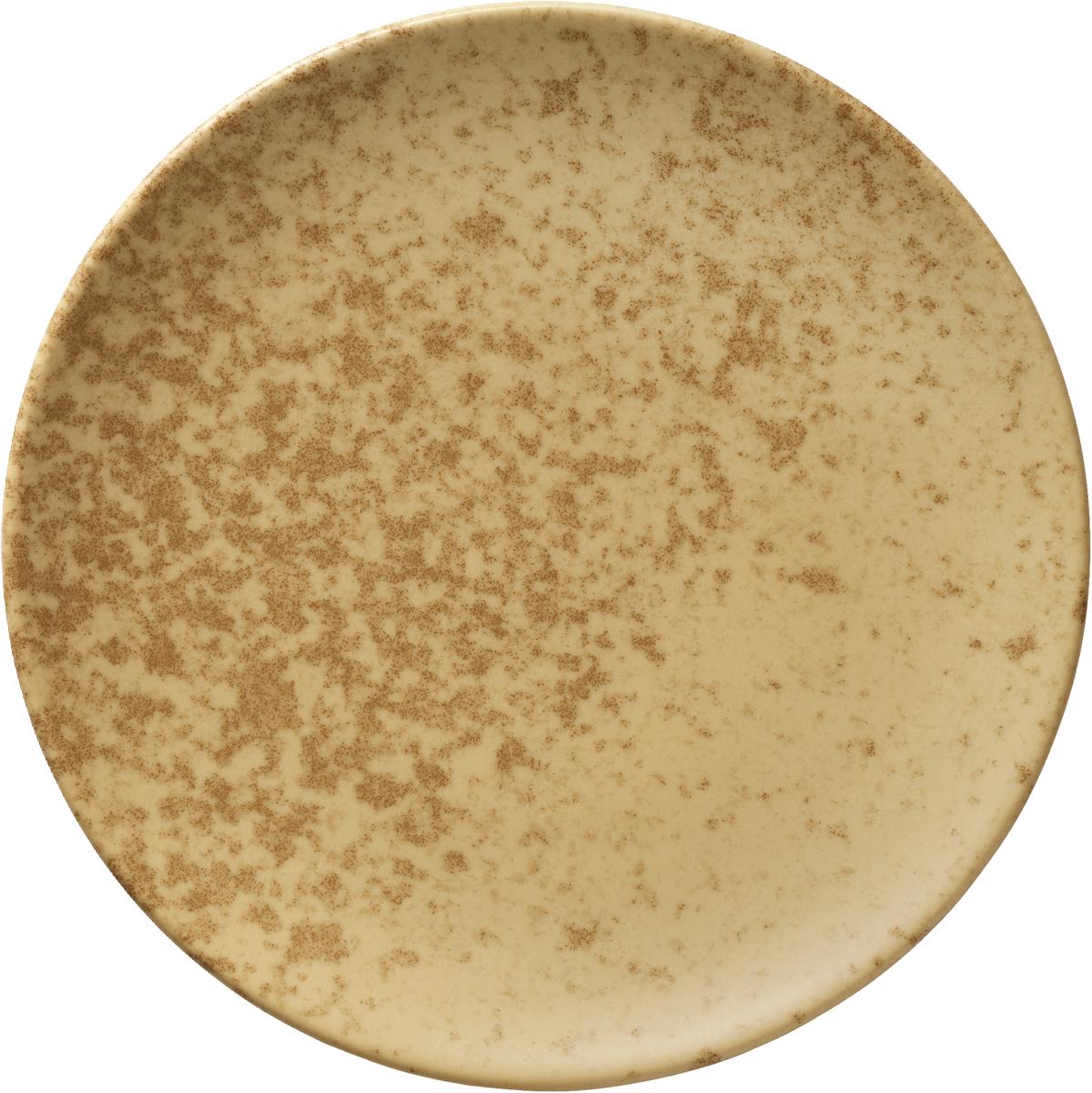 Teller flach rund coup 17cm SANDSTONE DARK YELLOW