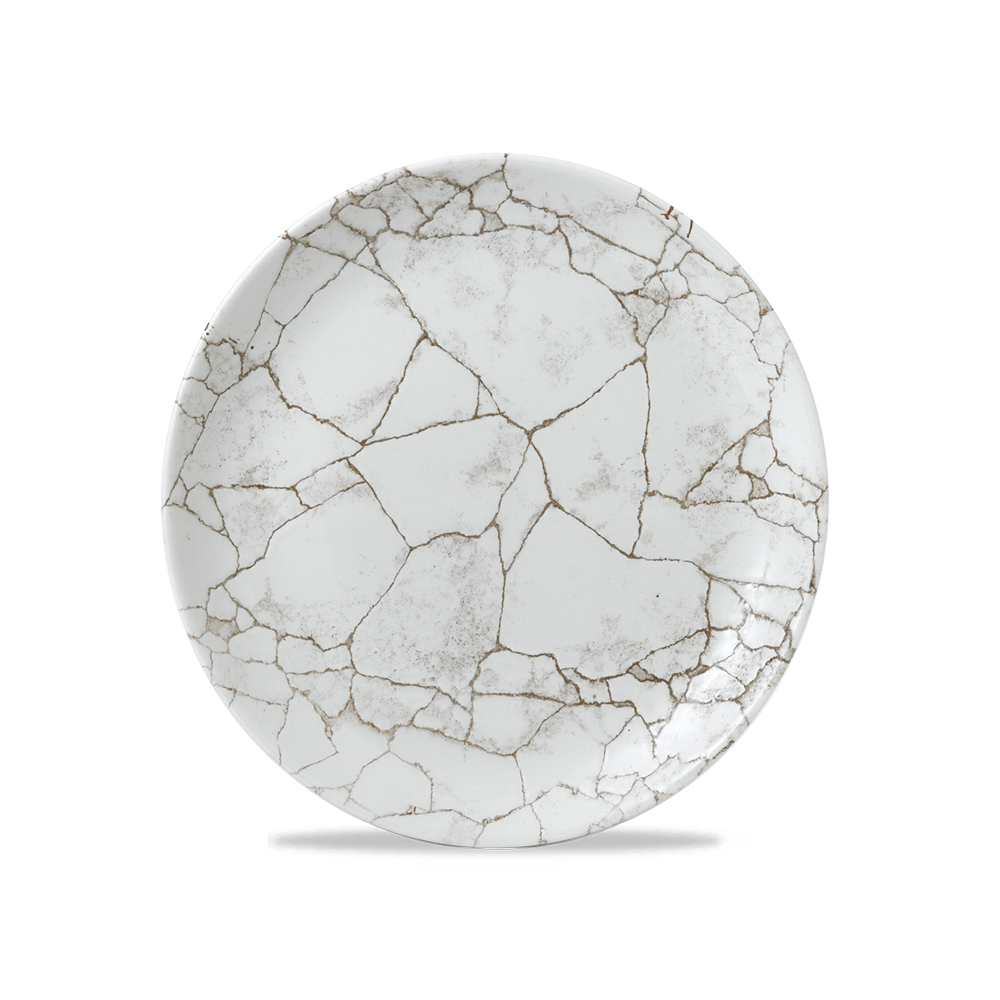 Teller flach coup 21,7cm STUDIO PRINTS KINTSUGI Agate grey