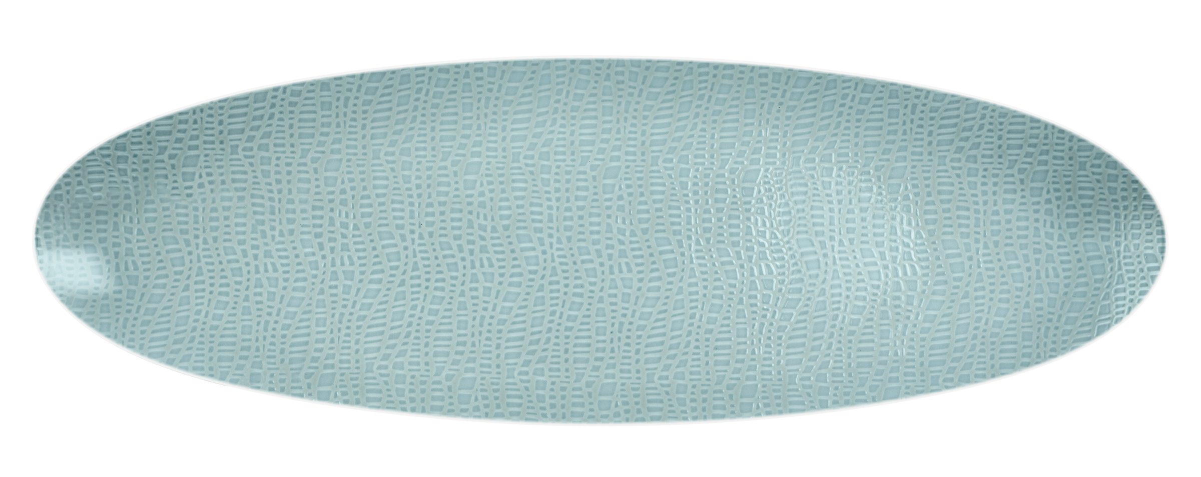 Platte C 44x14cm M5379 COUP FINE DINING FASHION türkis/weiß oval