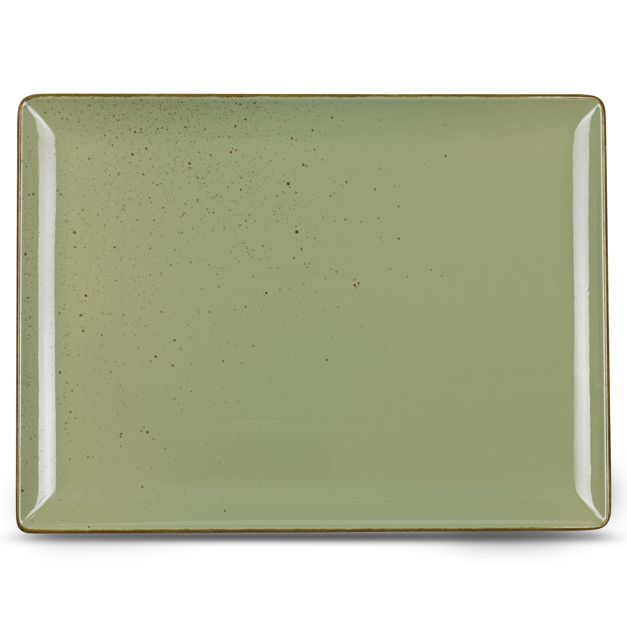 156455 Platte eckig 35,5x26,5cm SMART olive smash