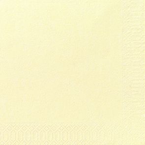 85221 250 Stück Zellstoff Serviette 40x40 3-lagig 1/4 champagner