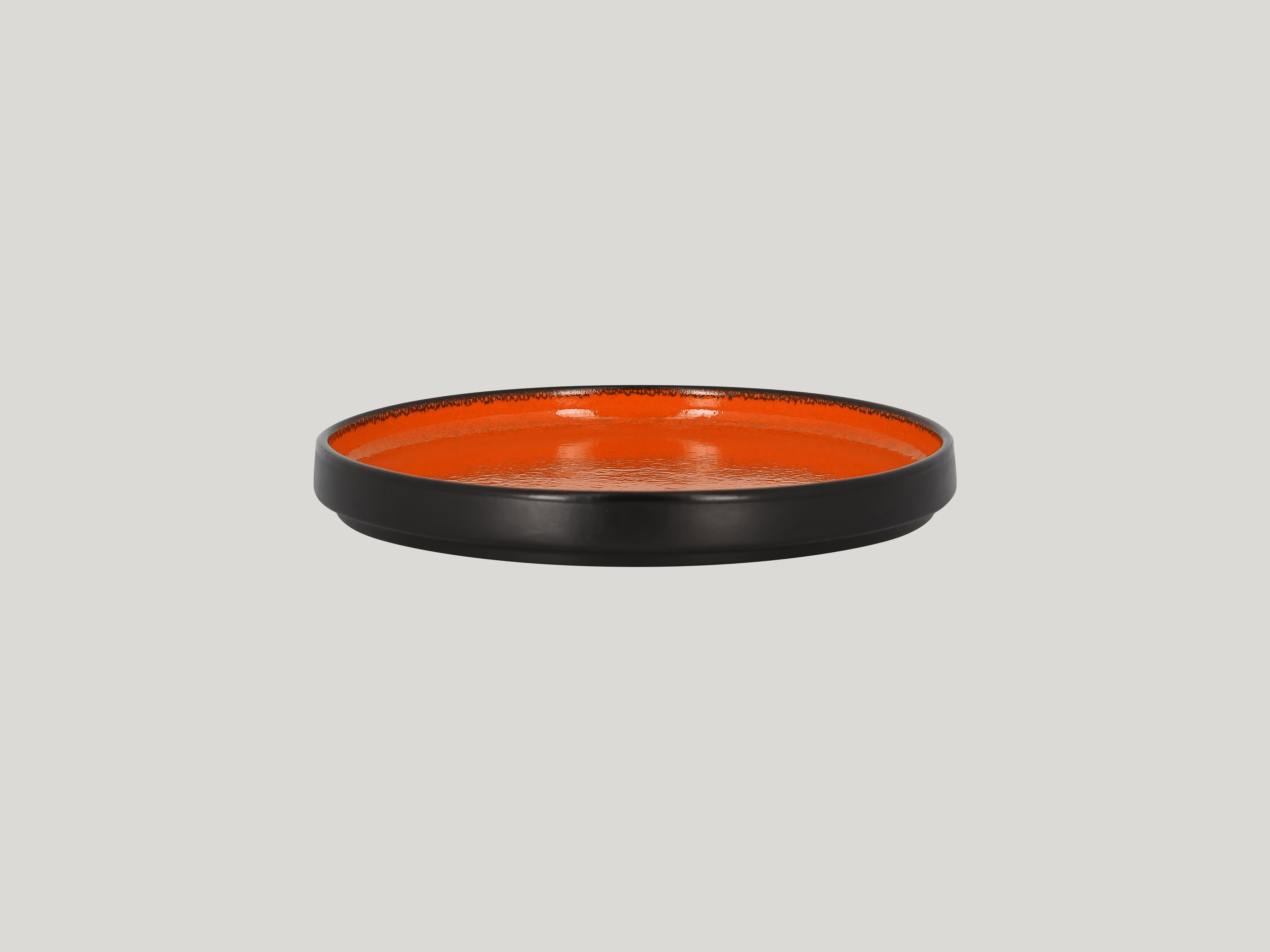 Teller flach hoher Rand Ø19,8cm H2,4cm FIRE orange