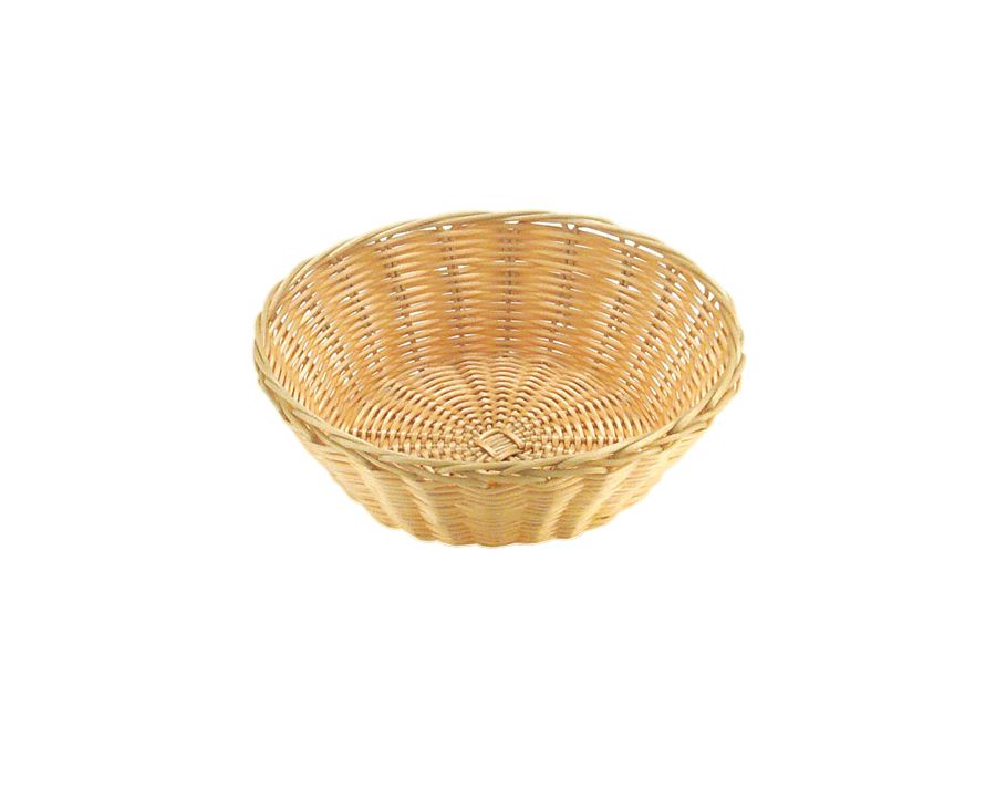 Brot und Obstkorb rund D:20cm H:7cm BASIC beige