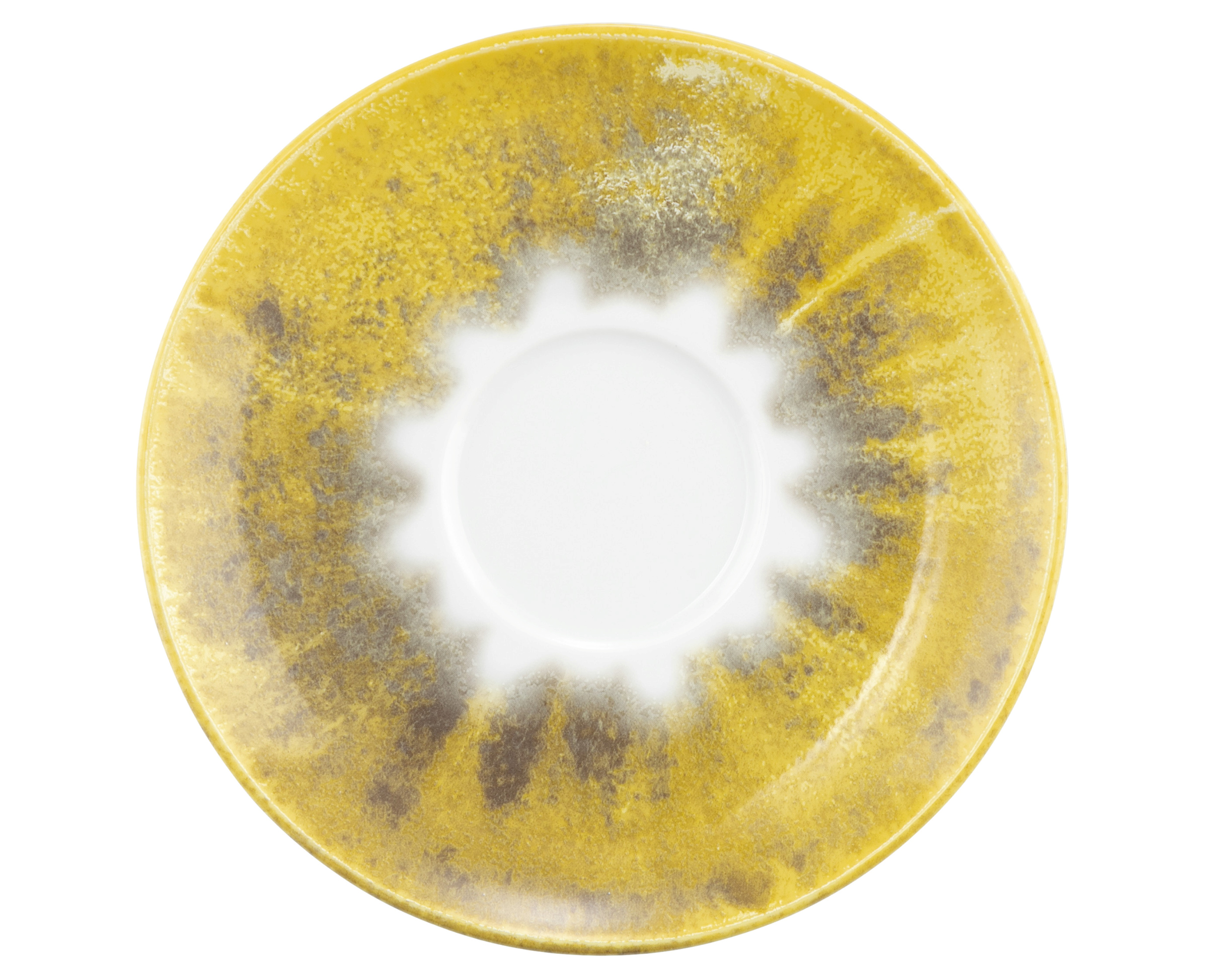 Kaffeeuntertasse rund 1164 MODERN LIFE batik kurkuma