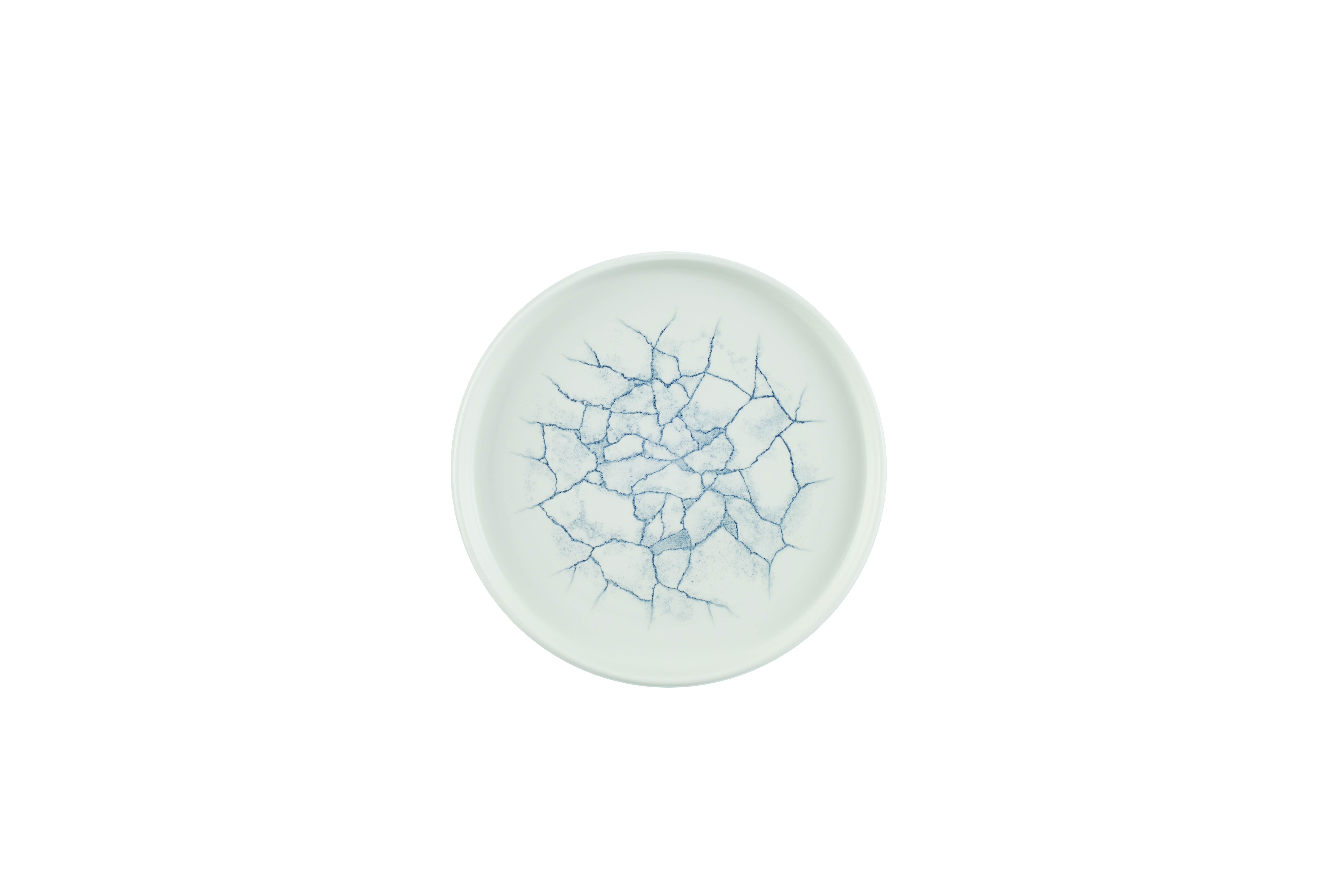 Teller flach walled 21cm KINTSUGI pearl grey