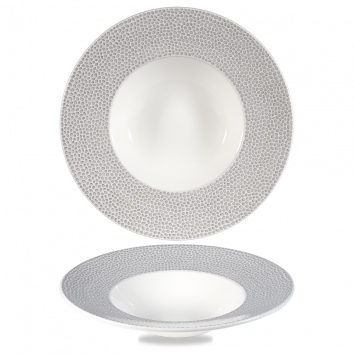 Teller tief breite Fahne 28cm ISLA shale grey