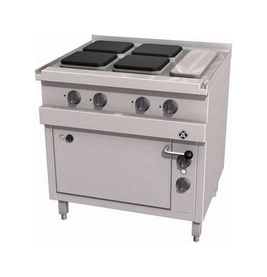 55649 Elektroherd Optima 700 4 Platten mit Elektro-Backofen