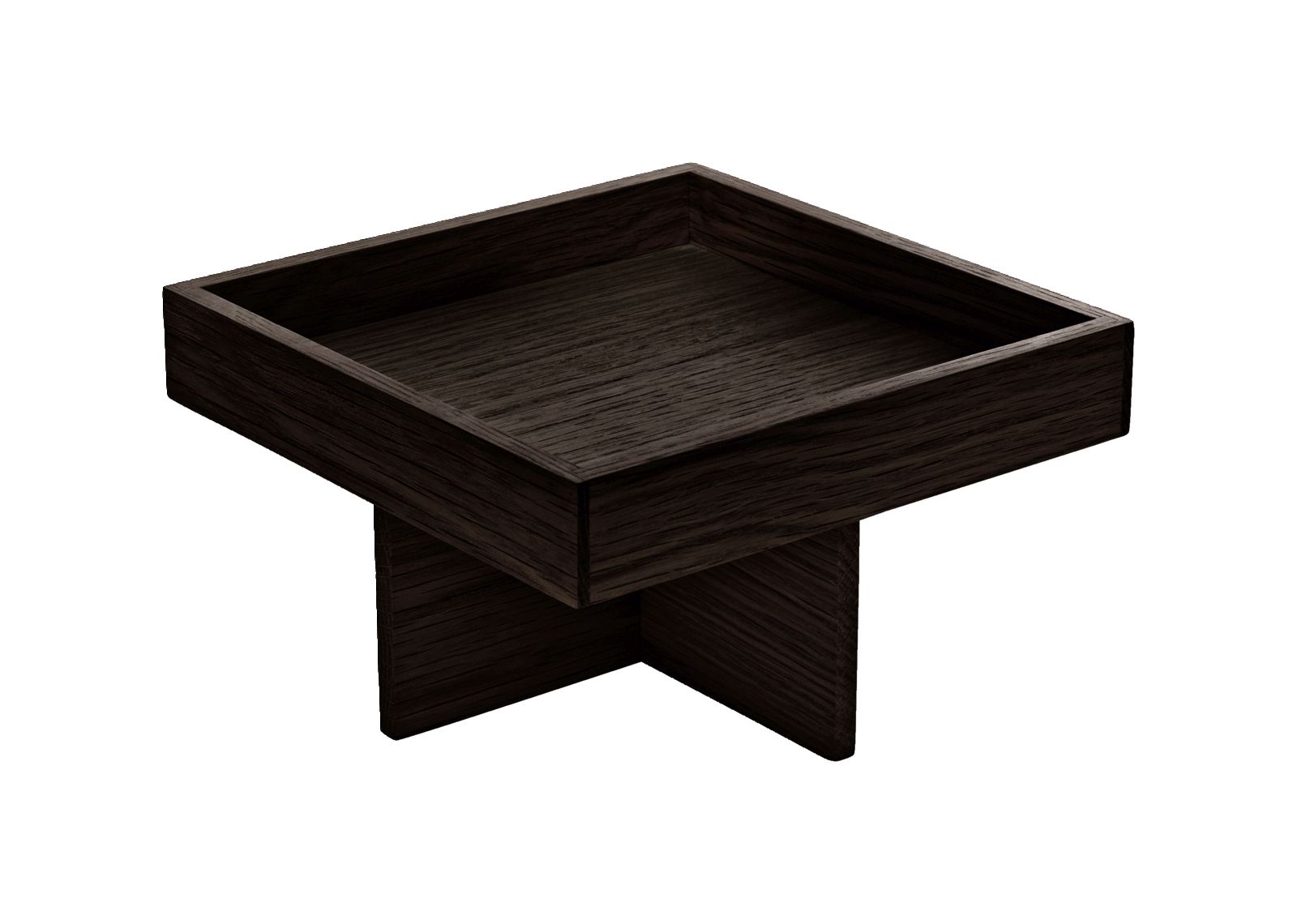 Menage eckig18x18cm ANANTI auf Fuß 8cm Wenge