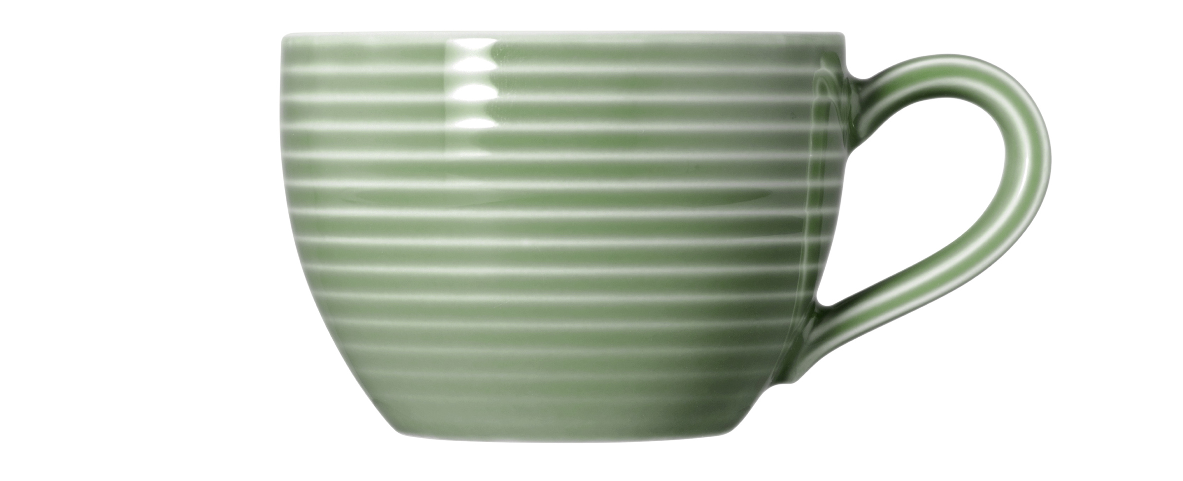 Espressotasse rund mit Relief 0,11l mit Relief BEAT salbeigrün