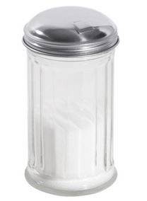 Streuer für Zucker mit Klappe 0,3l, D: 7,5cm H: 14cm