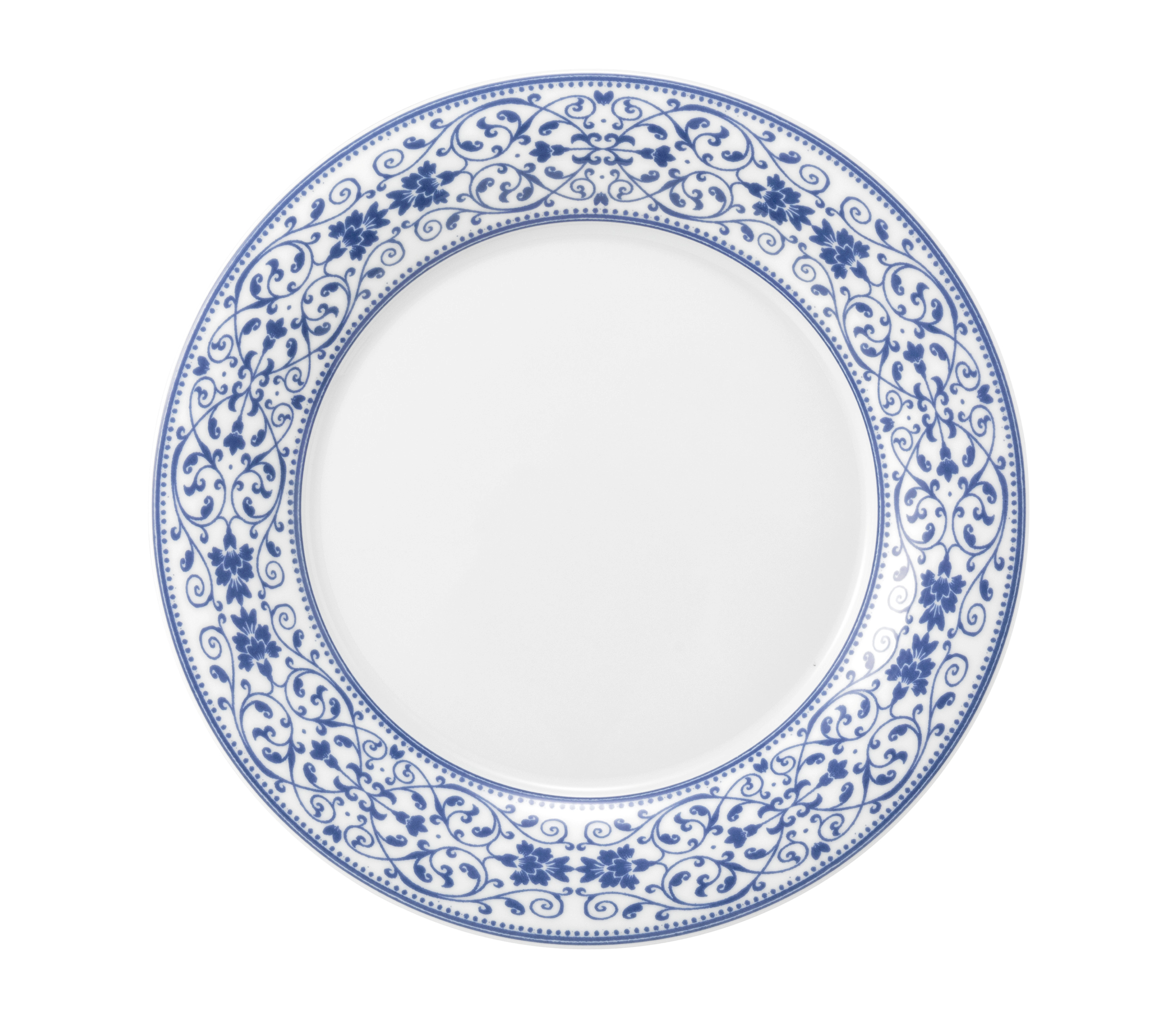 Teller rund flach 21cm Fahne SAVOY grand blue