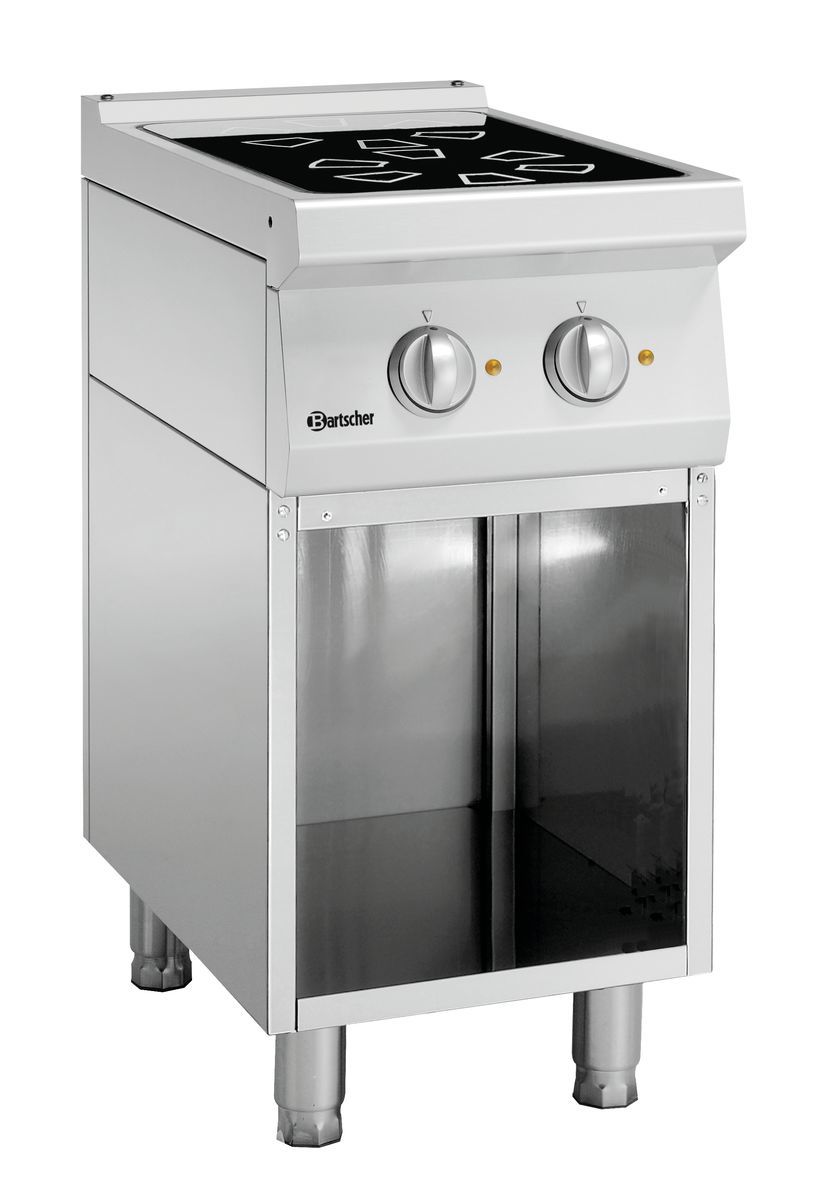Elektro-Ceranherd 2 Kochfelder 400V Unterbau offen