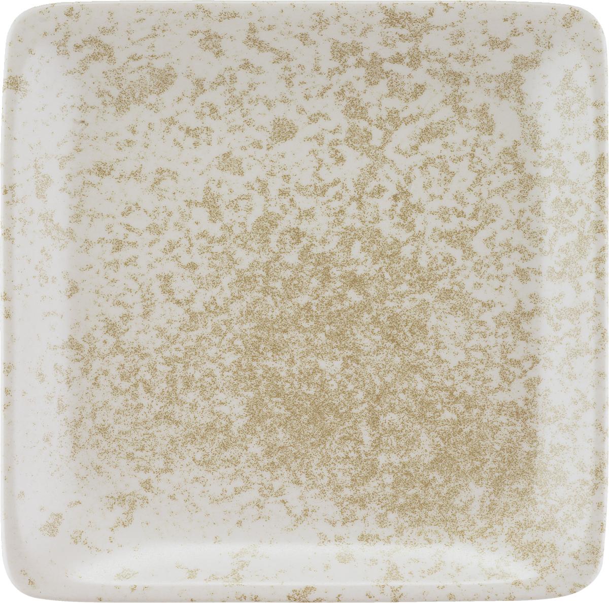 Teller flach quadratisch 29cm SANDSTONE beige
