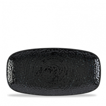 Platte oblong rechteckig 26,9x12,7cm HOMESPUN CHROMA carbon