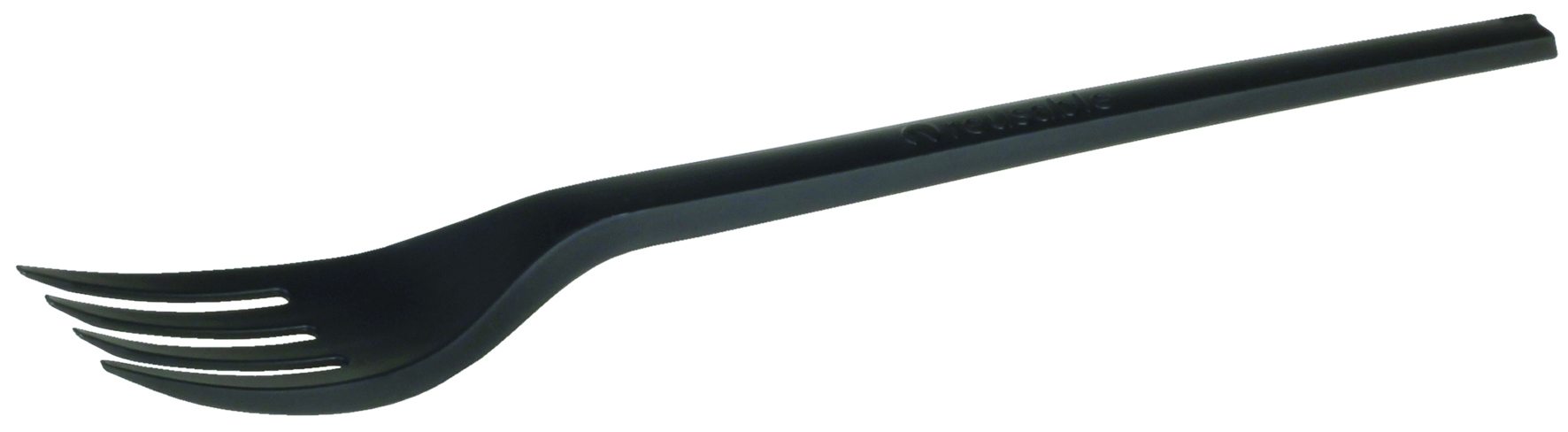 100 Stück Gabel 168mm CPLA NATURESSE schwarz Reusable