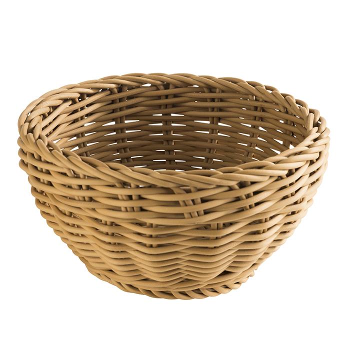 Korb rund D:16cm H:8cm PROFI LINE hellbraun