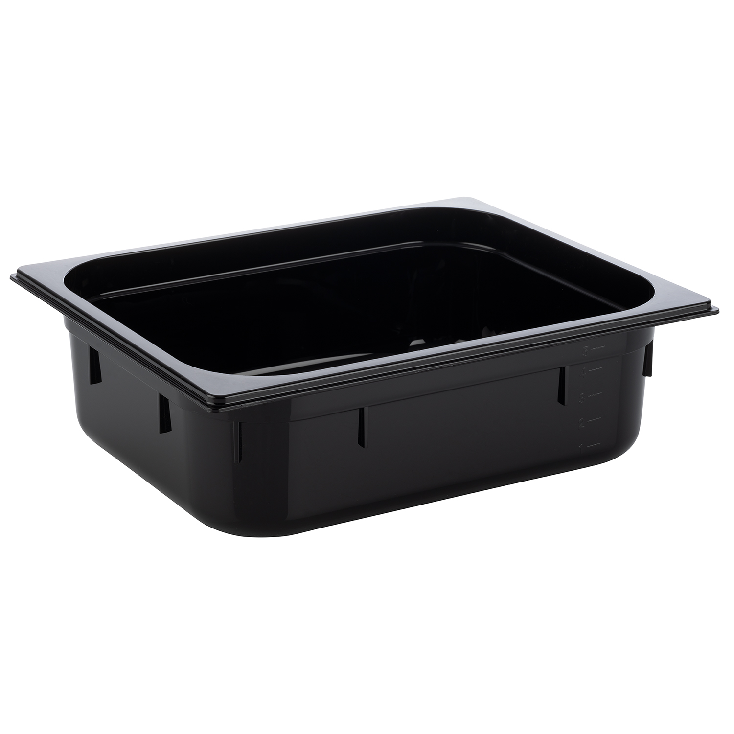 GN -Behälter 1/2-100mm Polycarbonat schwarz