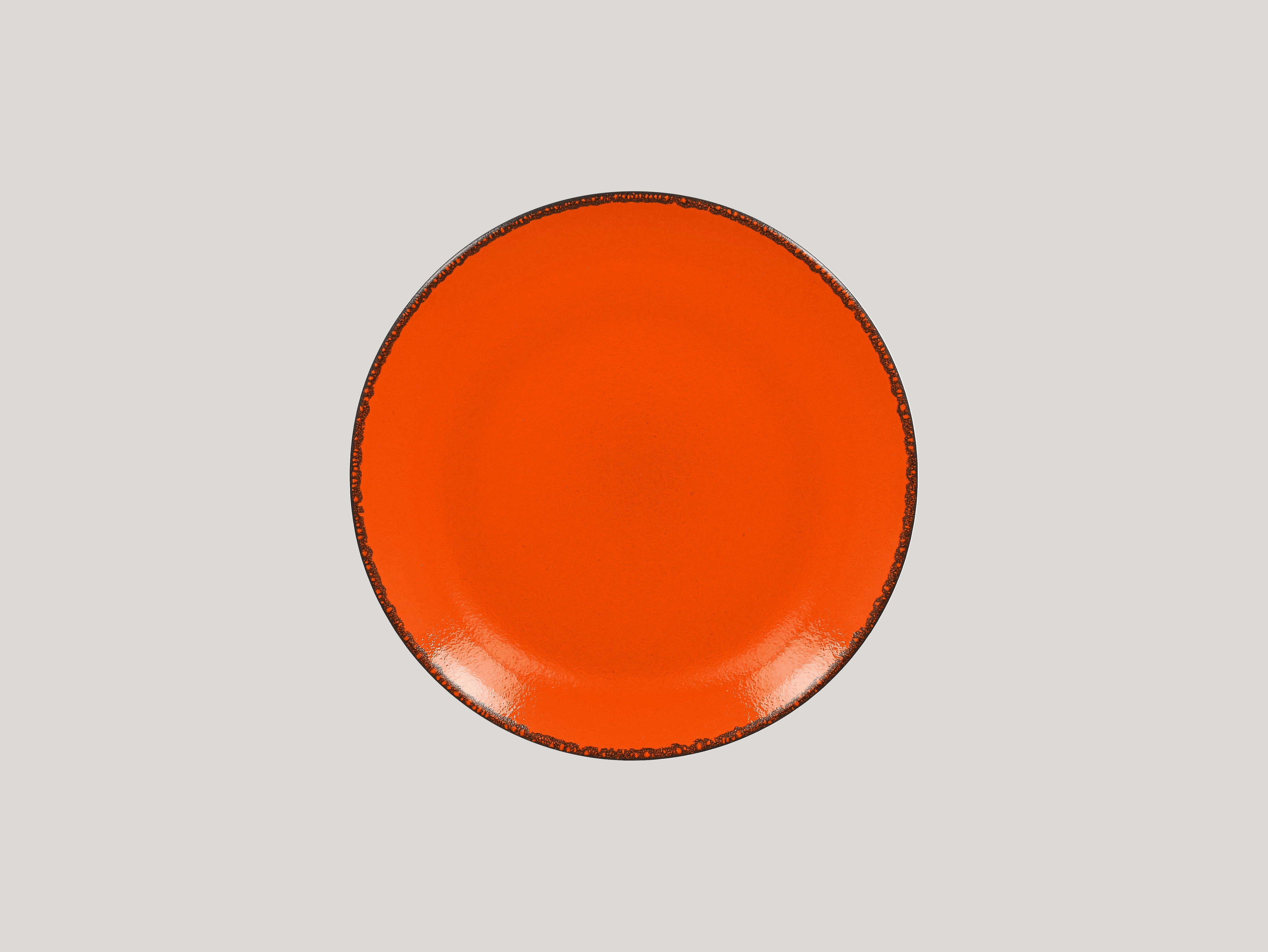 Teller flach coup Ø24cm H2,4cm FIRE orange