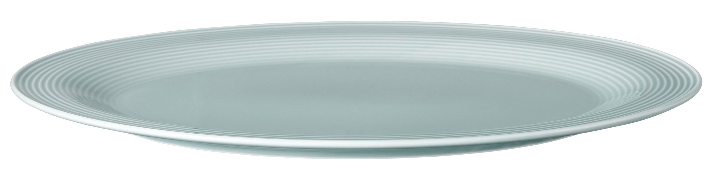 Platte oval mit Relief oval 35x28cm BEAT arktisblau